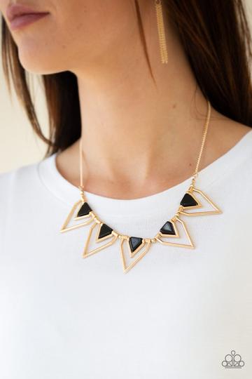 The Pack Leader Gold Paparazzi Necklace