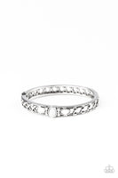 Caught In The Cross HEIRS - White Paparazzi Bracelet