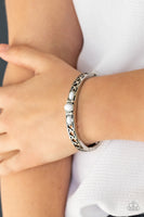 Caught In The Cross HEIRS - White Paparazzi Bracelet