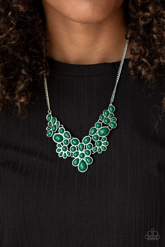 Bohemian Banquet - Green Paparazzi Necklace