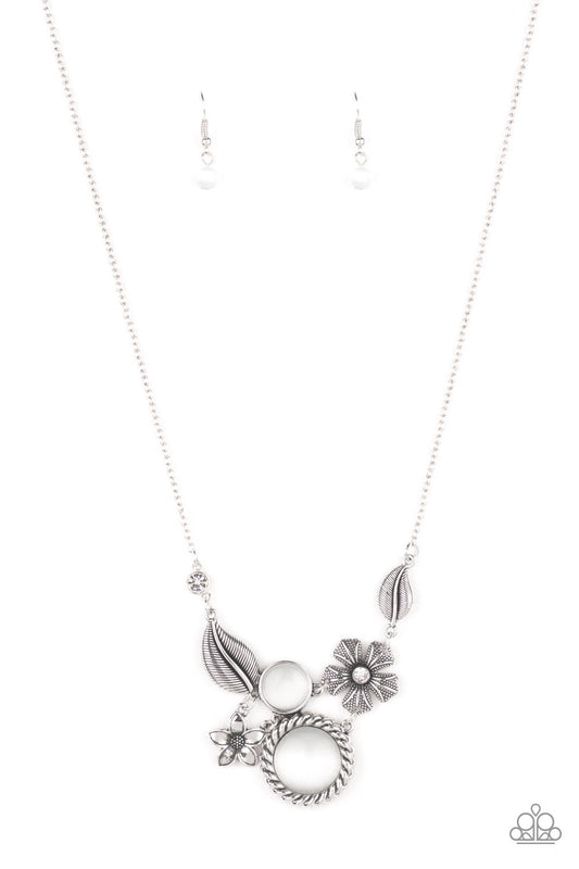 Exquisitely Eden White Paparazzi Necklace