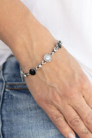 Stargazing Sparkle - Black Paparazzi Bracelet