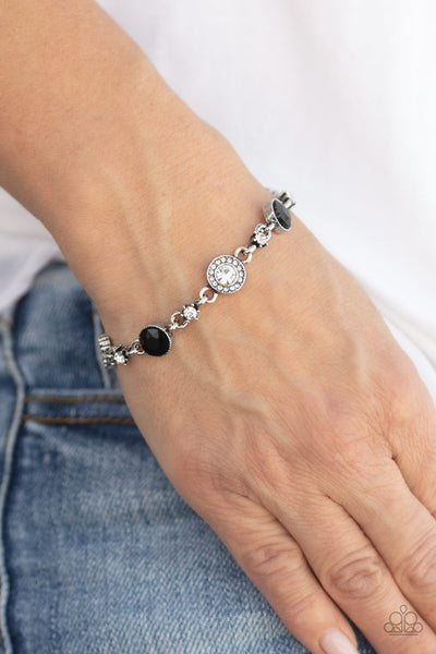 Stargazing Sparkle - Black Paparazzi Bracelet