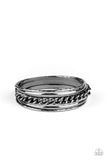 A Piece of The Action - Black Paparazzi Bracelet