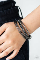 A Piece of The Action - Black Paparazzi Bracelet
