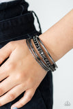 A Piece of The Action - Black Paparazzi Bracelet