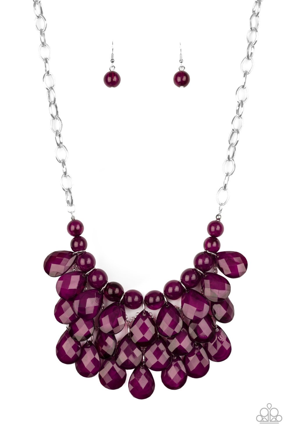 Sorry To Burst Your Bubble Purple Paparazzi Necklace