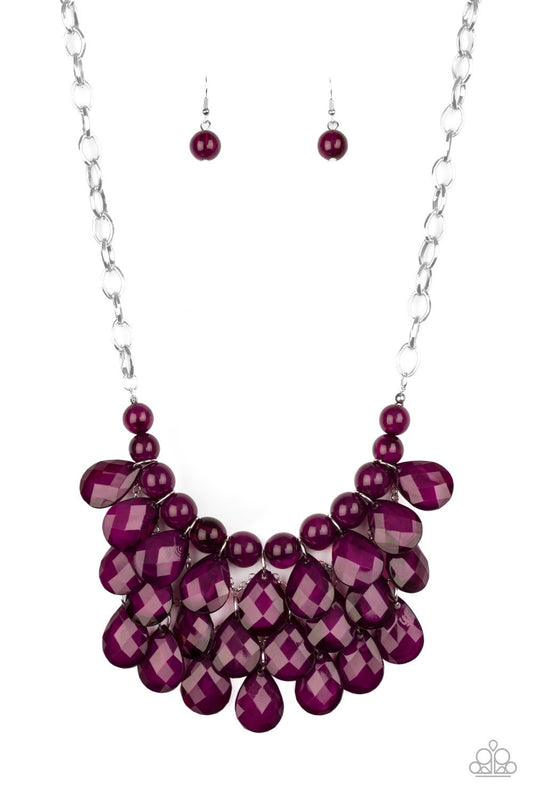Sorry To Burst Your Bubble Purple Paparazzi Necklace
