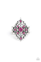 Imperial Iridescence - Pink Paparazzi Ring