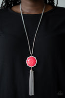 Prismatically Polygon - Pink Paparazzi Necklace