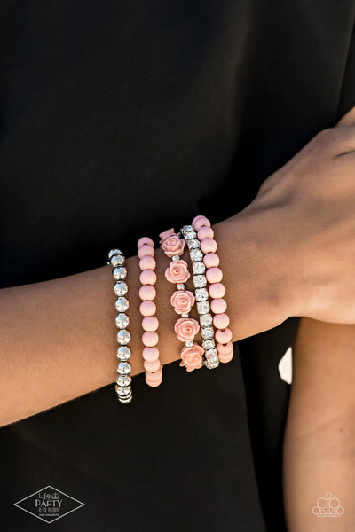 Rose Garden Grandeur Pink Paparazzi Bracelet