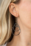 Three Ring Couture - Black Paparazzi Earrings