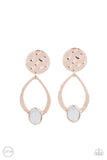 Opal Obsession - Rose Gold Paparazzi Clip On Earrings