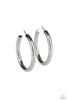 Hoop Hustle - Silver Paparazzi Hoop Earrings