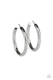 Hoop Hustle - Silver Paparazzi Hoop Earrings