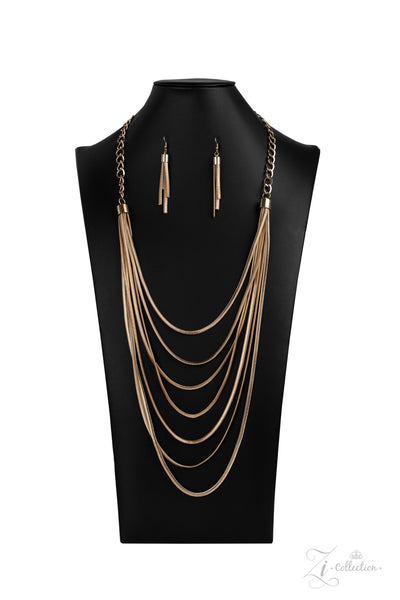 Commanding Gold Paparazzi Zi Necklace