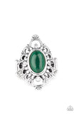 Elegantly Enchanted - Green Paparazzi Ring