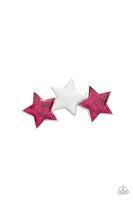 Dont Get Me STAR-ted!- Pink Paparazzi Hair Clip