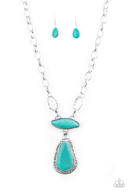 Rural Rapture Blue Paparazzi Necklace
