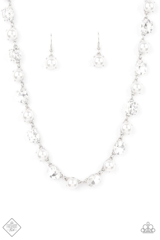 Go-Getter Gleam White Paparazzi Necklace