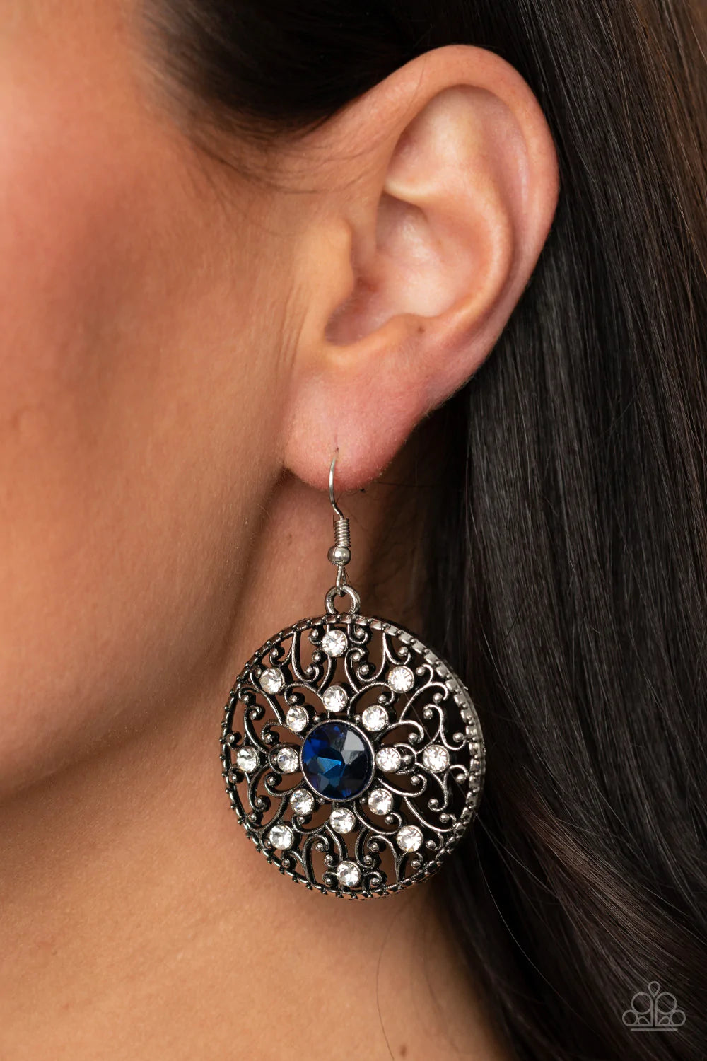 Glow Your True Colors Blue Paparazzi Earrings