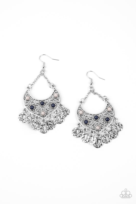 Musical Murals - Blue Paparazzi Earrings