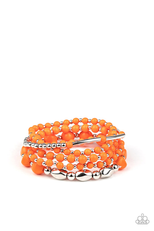 Vibrantly Vintage - Orange Paparazzi Bracelet