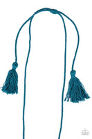 Between You and MACRAME - Blue Paparazzi Necklace