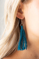 Between You and MACRAME - Blue Paparazzi Necklace