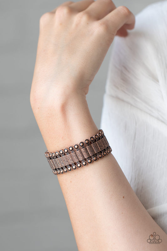 Rustic Rhythm - Copper Paparazzi Bracelet