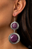 Thrift Shop Stop - Purple Paparazzi Earrings