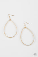 Just ENCASE You Missed It - Gold Paparazzi Hoop Earrings