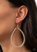 Just ENCASE You Missed It - Gold Paparazzi Hoop Earrings