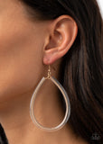 Just ENCASE You Missed It - Gold Paparazzi Hoop Earrings