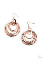 Ringing Radiance - Copper Paparazzi Earrings