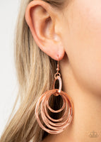 Ringing Radiance - Copper Paparazzi Earrings