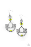 Modern Day Mecca - Yellow Paparazzi Earrings
