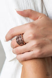 Crazy About Daisies - Copper Paparazzi Ring