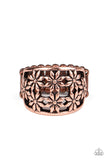 Crazy About Daisies - Copper Paparazzi Ring