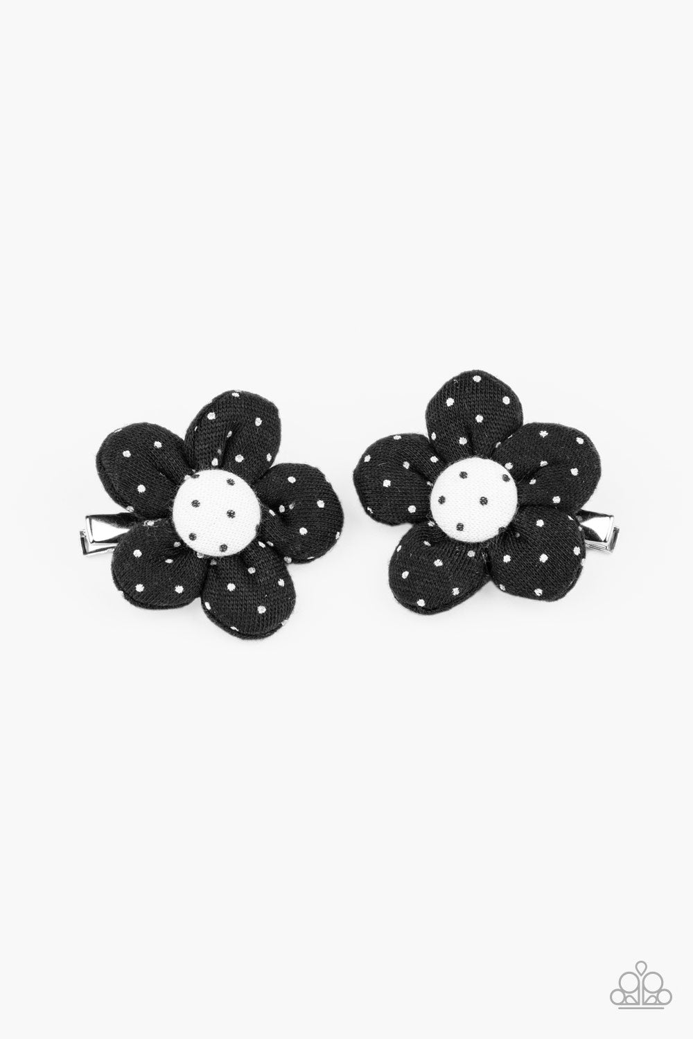 Polka Dotted Delight - Black Paparazzi Hair Clip