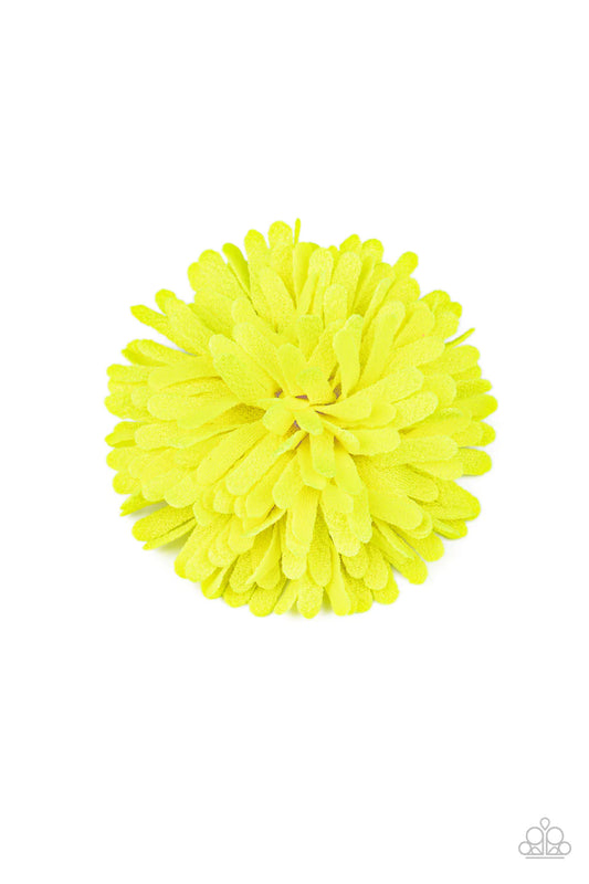 Neon Garden Yellow Paparazzi Hair Bow