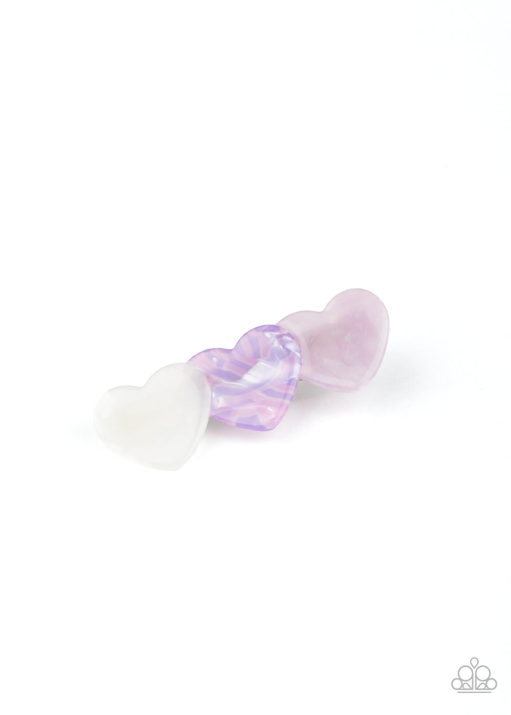 Doesnt HEART To Ask - Purple Paparazzi Hair Clip