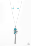 Party Girl Glow - Blue Paparazzi Necklace