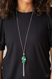 Party Girl Glow - Green Paparazzi Necklace