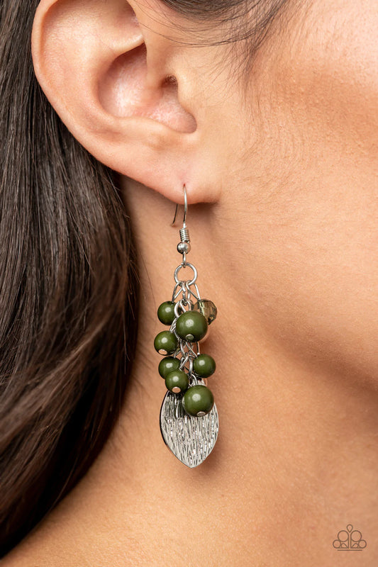 Fruity Finesse Green Paparazzi Earrings