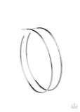 Very Curvaceous - Black Paparazzi Hoop Earrings