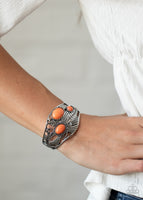 Mojave Moods - Orange Paparazzi Cuff Bracelet