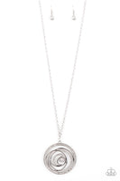 Subliminal Sparkle - White Paparazzi Necklace
