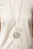 Subliminal Sparkle - White Paparazzi Necklace