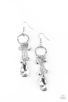 Glammed Up Goddess - Silver Paparazzi Earrings